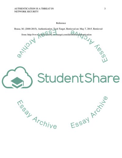 The most important threat to network security