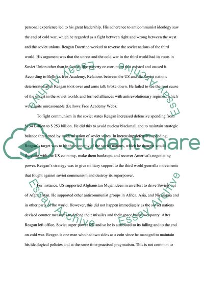 The Reagan administration