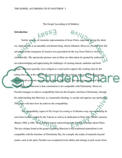 The Gospel According to St Matthew by Pasolini