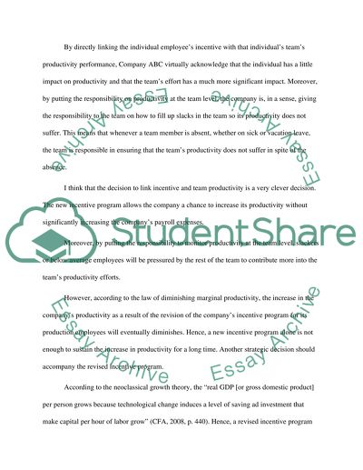 The Law of Diminishing Marginal Productivity