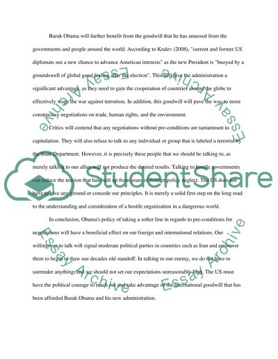 Spotlight on Obamas Foreign Policy