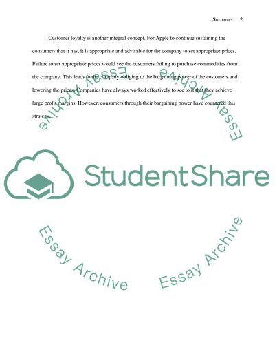 Barging Power of Buyer in Apple Inc