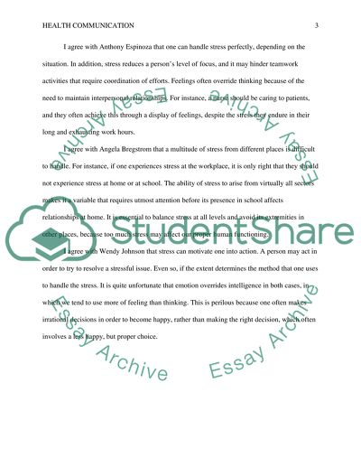 Health communication