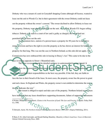 Landlord and Tenant Law of Northern Ireland