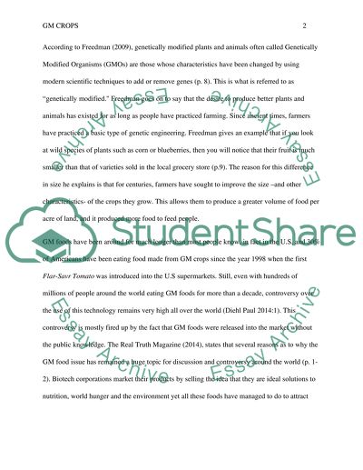 Are GM Crops the State of the Art of Intensive Agriculture