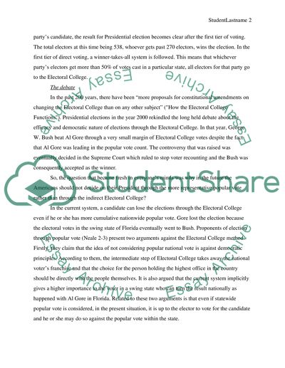 Electoral College Reform