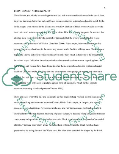 The Body, Gender and Sexuality: What the Skin, Hair and body stature Say