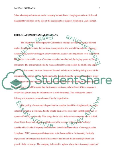 Group project / sandal