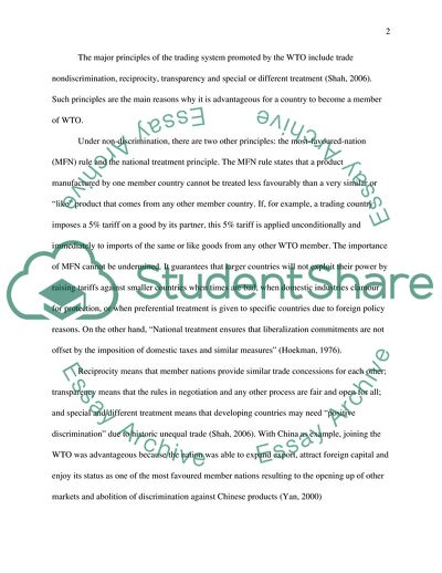 The Responsibilities of the World Trade Organization