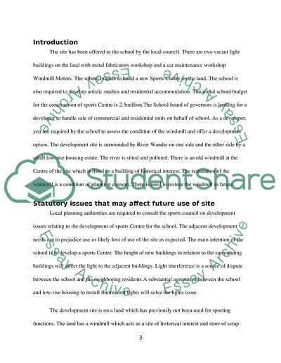 Environmental Performance of the Real Estate Development