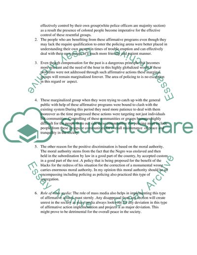 Define the concept of affirmative action