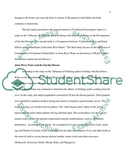 Cadmium Poisoning in Japan