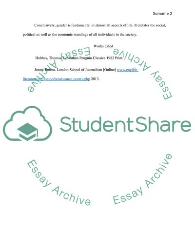 In regards to gender