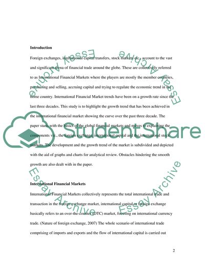 International Financial Markets