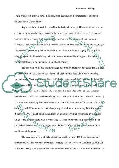 Childhood obesity: Future directions and research priorities