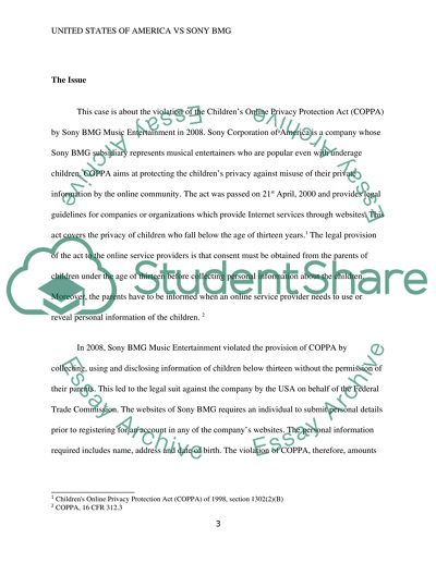 United States of America Vs Sony BMG