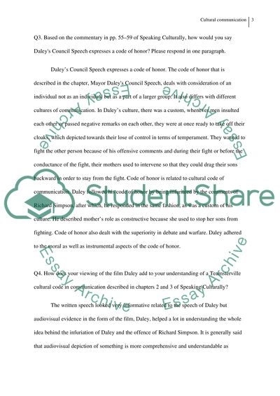 Cultural communication