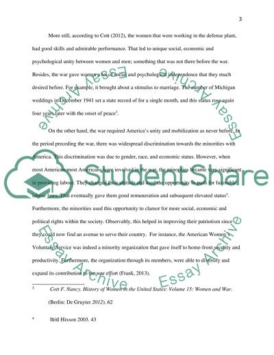 How did the war change the attitudes of women and minorities toward their status in American society