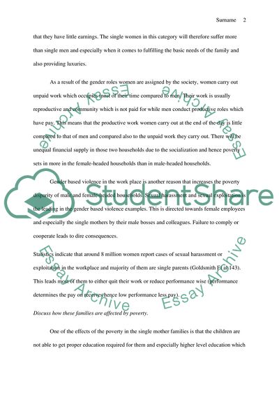 Connection between Family and Poverty