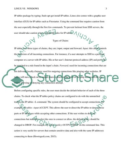 Inbuilt Linux and Windows Firewall