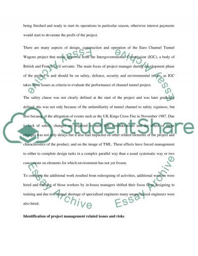 channel tunnel project essay Complete projects on time project data is easily available and everyone knows where to find it just take a second and think about how much time your team. channel tunnel project essay Complete projects on time project data is easily available and everyone knows where to find it just take a second and think about how much time your team.