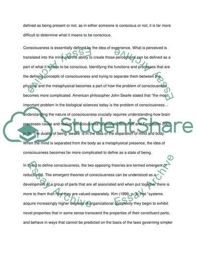 Is consciousness a strongly emergent property