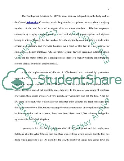 Employee Relations in the UK