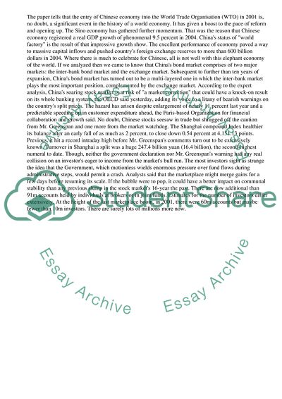 China and the Bull-run Stock Market