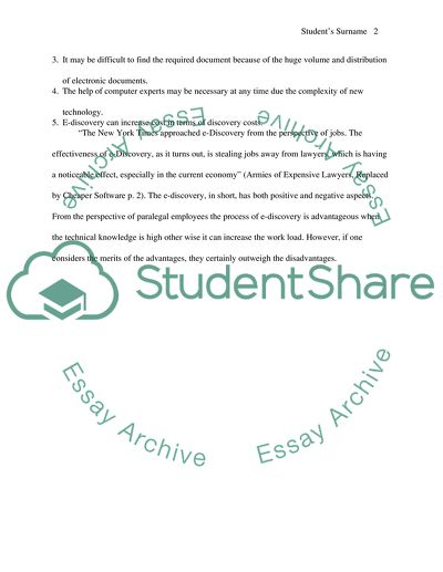 Electronic Discovery Process