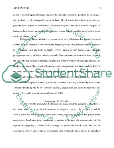 Acupuncture: Art of Healing