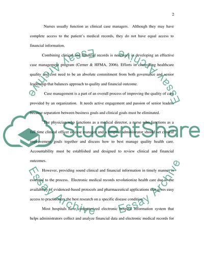 Financial Case Management