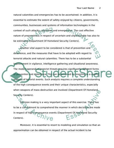 Security Planning of a City