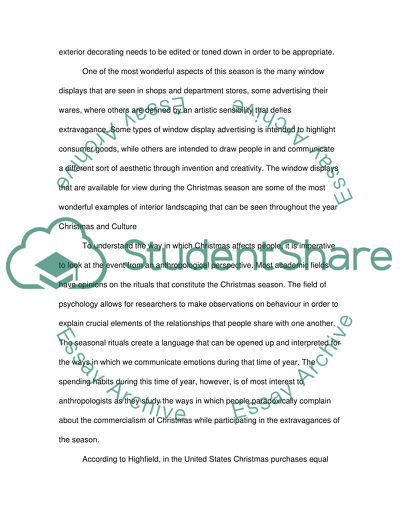 Christmas Consumerism in Department Stores