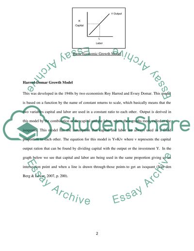 How the Models Relate to Economic Growth