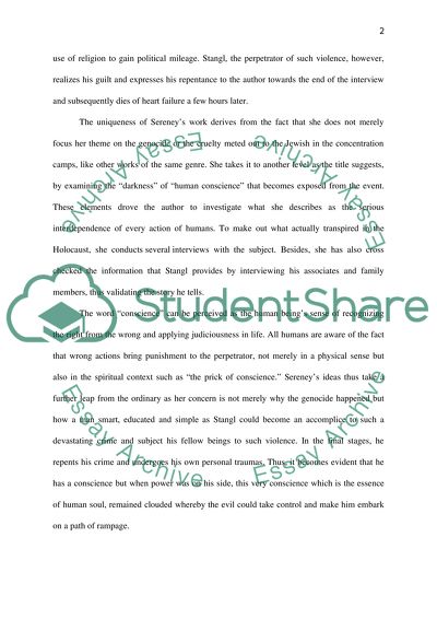 Into that darkness: an examination of conscience, Gitta Sereny