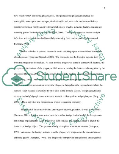 Infection and Immunity - Phagocytosis