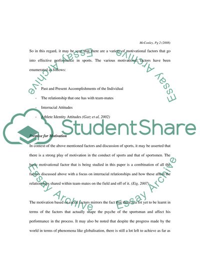 Interracial Relationships within Teammates in Sports