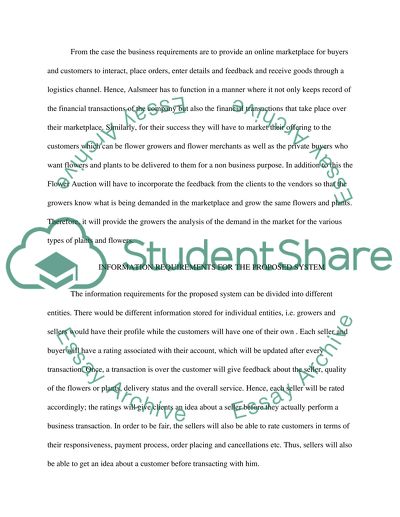 Information Strategy for Aalsmeer Flower Auction