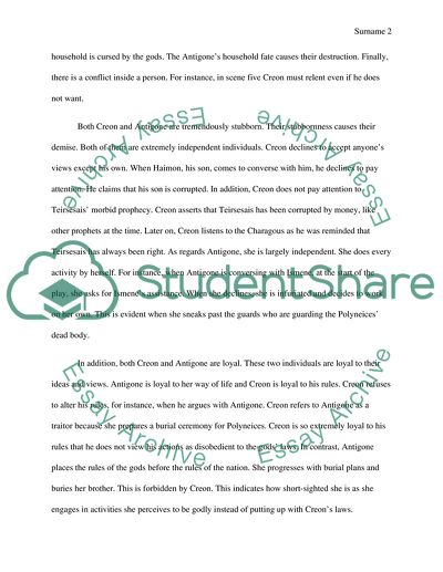 Antigone essay