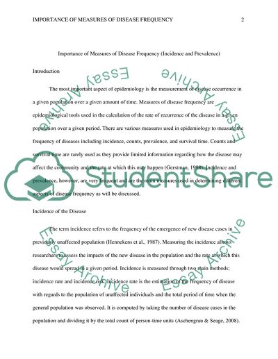 Importance of measures of disease frequency (incidence and prevalence)