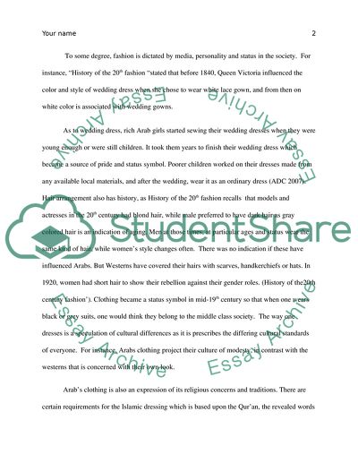 Arabic Clothes and Costumes