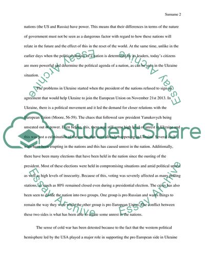 Crisis in Ukraine: A New US/Russia Cold War