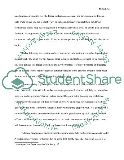 Duties as a Field Grade Officer over the next 10-Years of Your Carreer