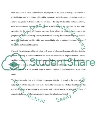 How historians make use of other social sciences