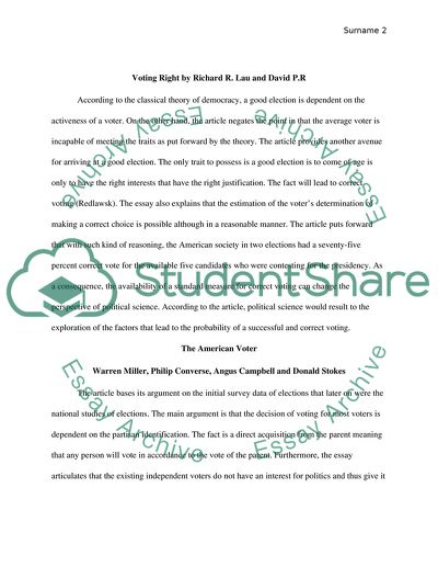 Peasants or Bankers - The American Electorate and the US Economy