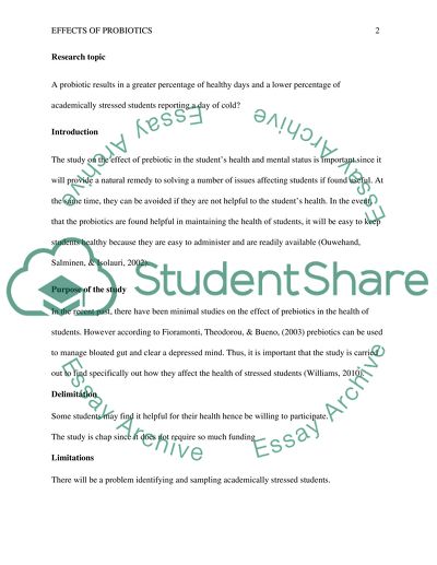 Probiotic Results in a Greater Percentage of Healthy Days