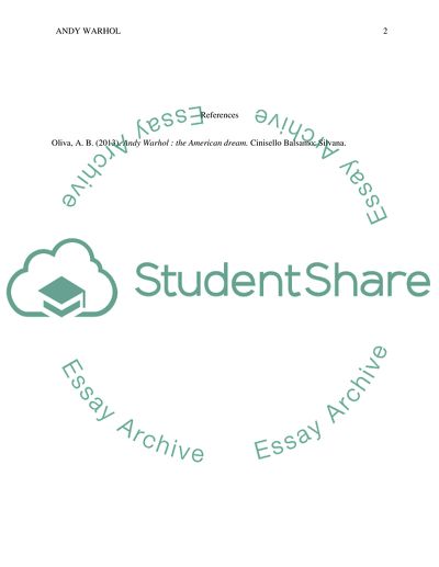 Pop Artist Andy Warhol