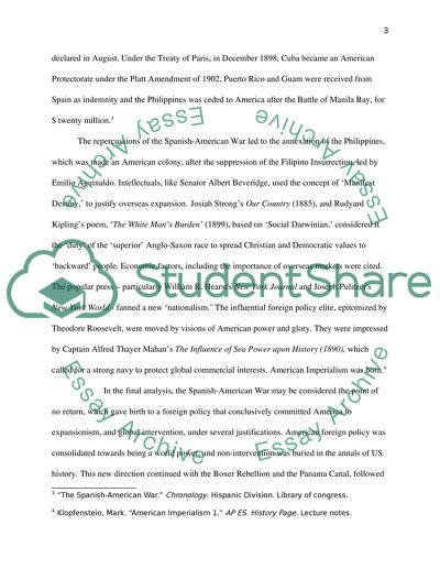 The Spanish-American War of 1898