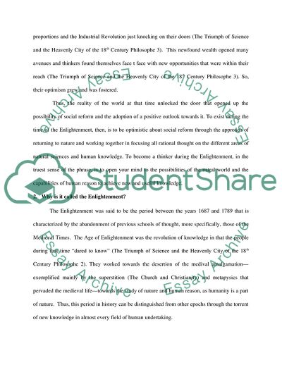 The Essence of the Age of Enlightenment