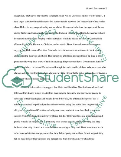 Hitlers Talk by Trevor-Roper